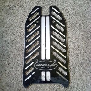 Goped Sidewalk Surfer Black / Silver Billet Aluminum Deck for GSR / Bigfoot Rare
